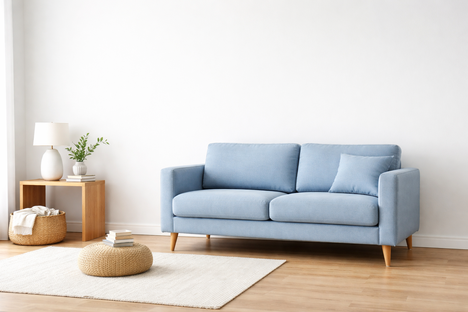 Modern living room with luxury sofa