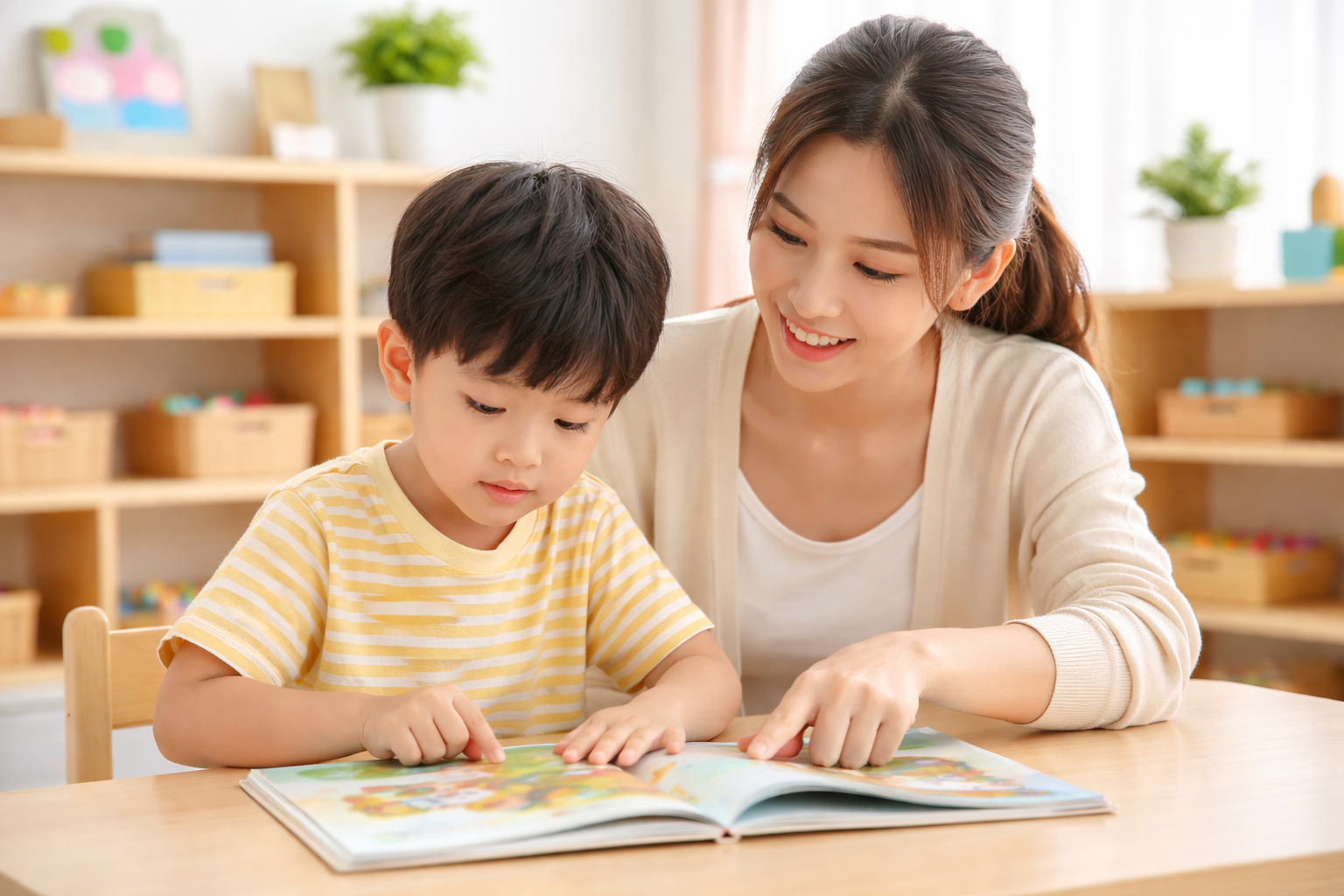 Children doing creative activities